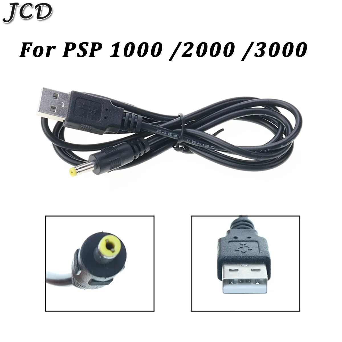 JCD 1.2m 5V USB A to DC Power Charging Cable Charge Cord for Sony PSP 1000/2000/3000 Barrel Jack Power Cable Connector