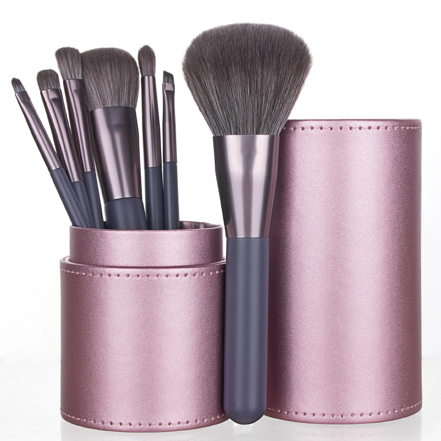 Kosmetyki Pink Professional Makeup Brushes Set with Bucket Blush Powder Eyeshadow Eyebrow Foundation Beauty Makeup Tool Brochas