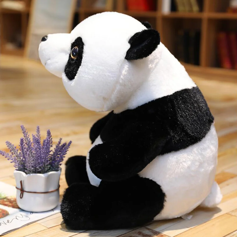 

Simulation Panda Cute Sitting Posture Children Stuffed Plush Toy Birthday Christmas Gifts