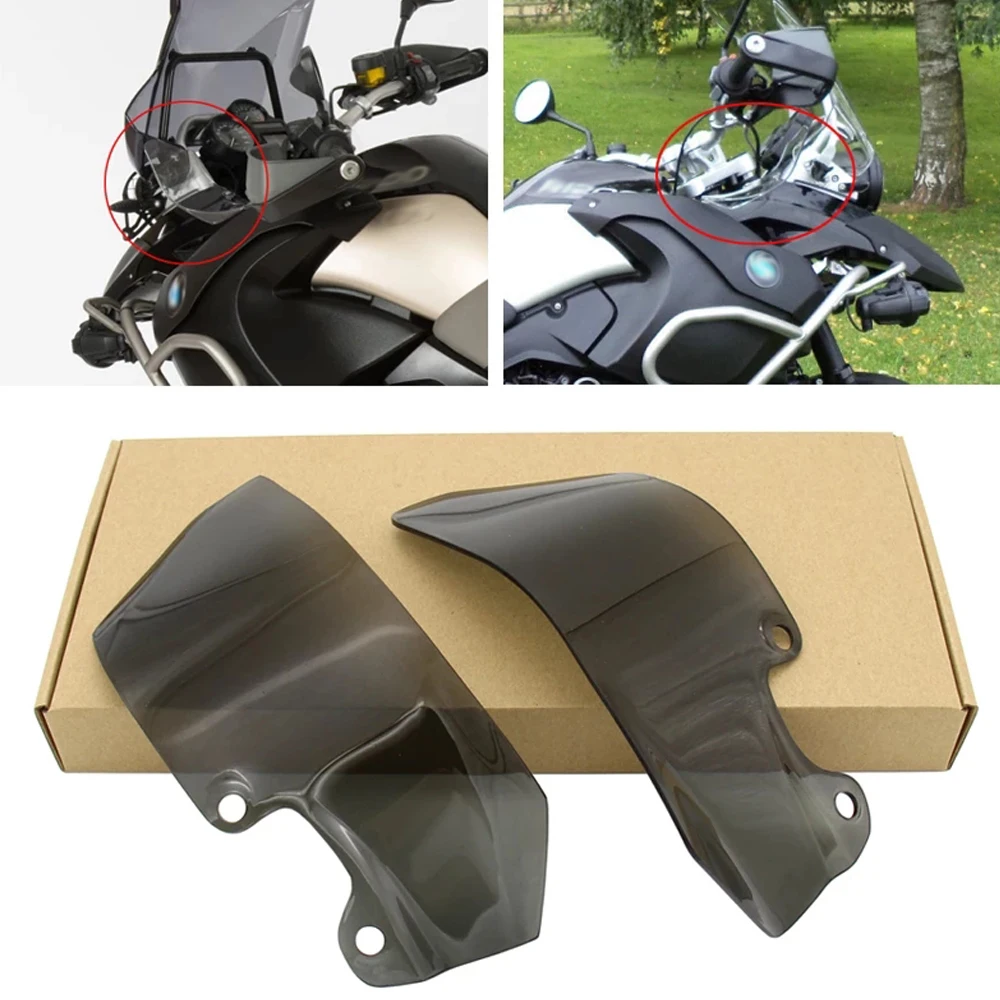 Painéis laterais transparentes/da placa da ventilação do pára-brisa da motocicleta do fumo para r1200gs 2004-2012 r 1200 gs 04-12