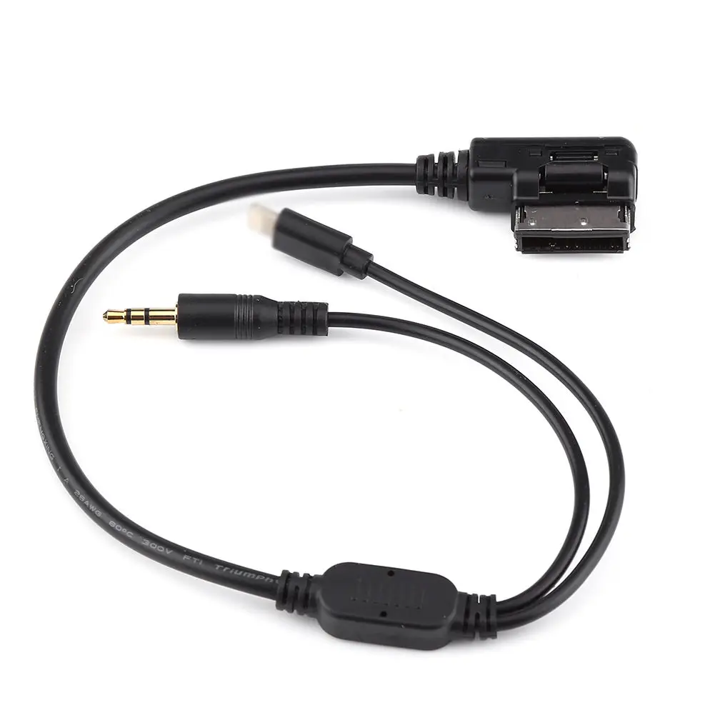 Car AMI MDI MMI 3.5mm AUX Interface Music Cable For iPhone 5 6 Audi VW