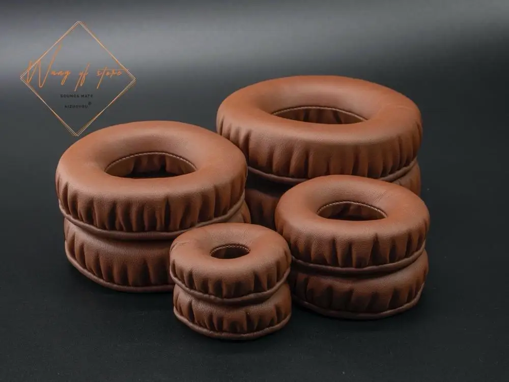Brown Coffee Color Full Size Thick Memory Headphone Replacement Ear Pads Cushions EarPads For Headset