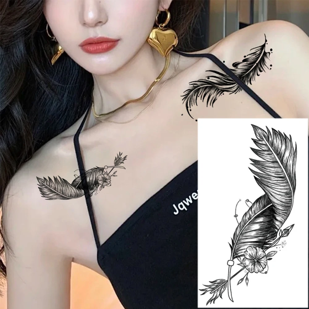 100pcs 작은 임시 문신 미니 꽃 해골 칼 바디 팔 목 손가락 아트 나비 동물 여자 남자 아이 방수 스티커
