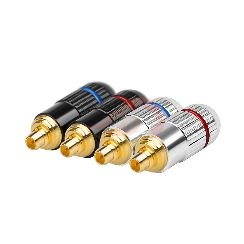 QYFANG Gold Plated Copper HiFi Earphone Pin Aluminum Alloy Audio Jack Metal Adapter Wire Connector For ie300 ie900 Headphone image 2