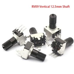 10pcs RV09 Vertical 12.5mm Shaft 1k 2k 5k 10k 20k 50k 100k 0932 Adjustable Resistor 9 Type 3pin Seal Potentiometer