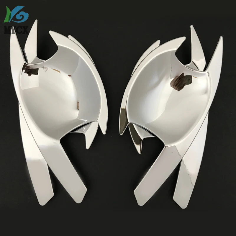 

Chrome ABS Style Side Door Handle Bowl Cover Trim For Mitsubishi L200 Triton 2005 2006 2007 2008 2009 2010-2020 4PCS