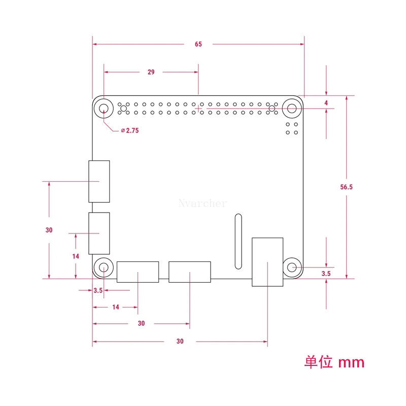 التوت بي تمديد بناء قبعة ل PI4B PI3B + PI3B Pi صفر ث