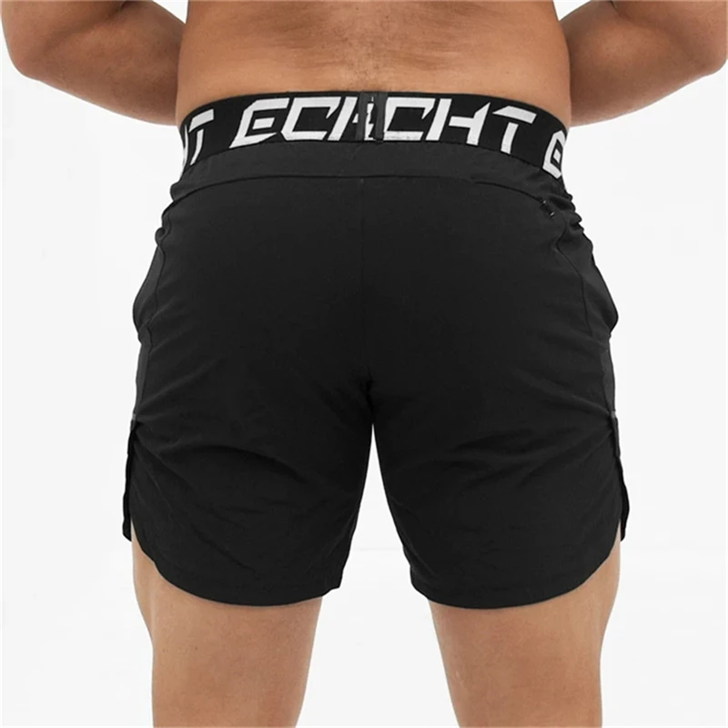 Summer Mens Gym Fitness Shorts Run Jogging Sports Loose Cool Breathable Quick Dry Bodybuilding Sportswear Male Short Pants