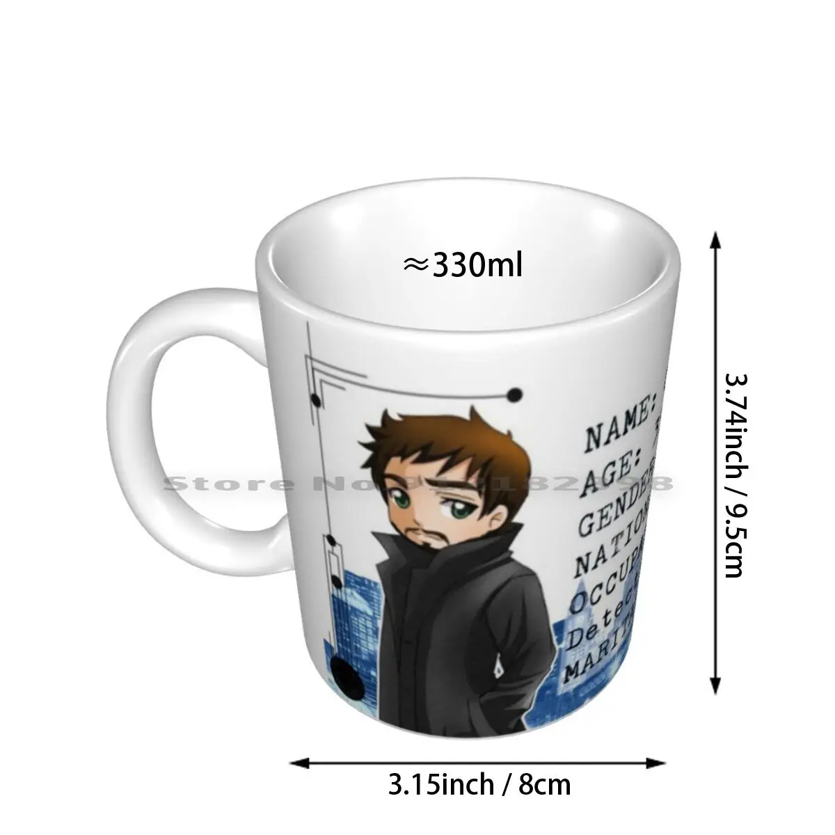 Cormoran Strike Detective Ceramic Mugs Coffee Cups Milk Tea Mug Cormoran Strike Cuckoos Calling Tom Burke Private Detective