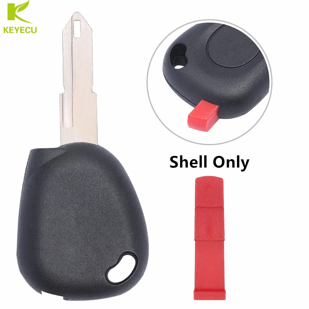 KEYECU Replacement Transponder Key Shell Case Fob Uncut Blade NE73 For Renault Clio Megane Avantime Scenic Laguna Escape Master