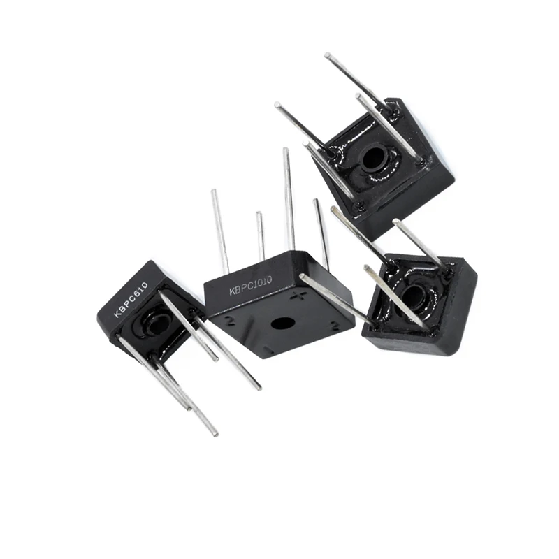 5PCS/LOT KBPC1010 KBPC610 KBPC608 KBPC606 6A 8A 10A 600V 1000V Diode Bridge Rectifier New Original Good Quality Chipset