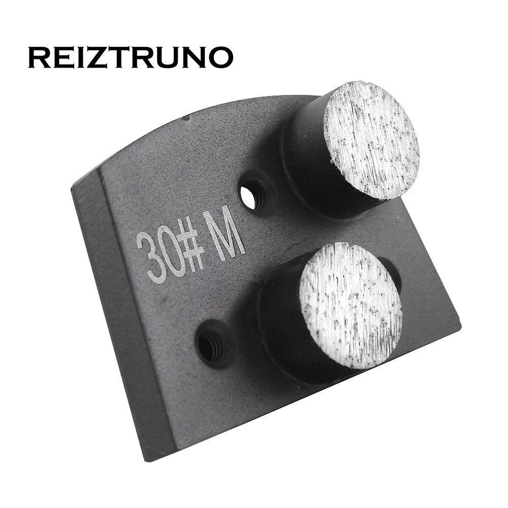 REIZTRUNO 1 piece  two botton segments diamond Floor Grinding Shoes for concrete,Lavina  grinding tools Floor Polishing Block