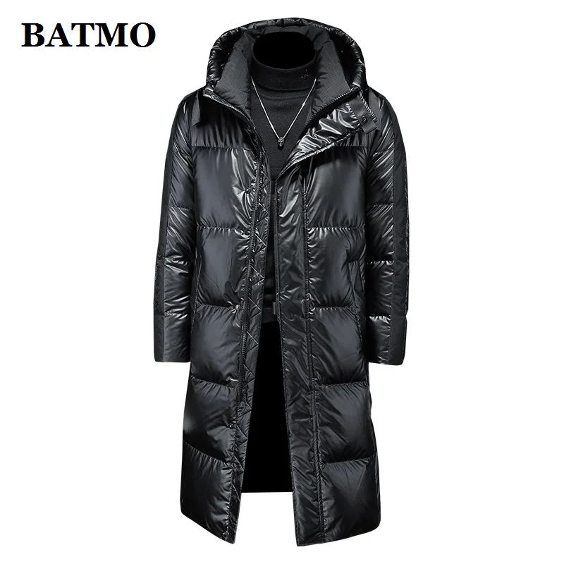 BATMO 2023 new arrival winter 90% white duck down jackets men,mens warm thicked Long parkas coat, 09