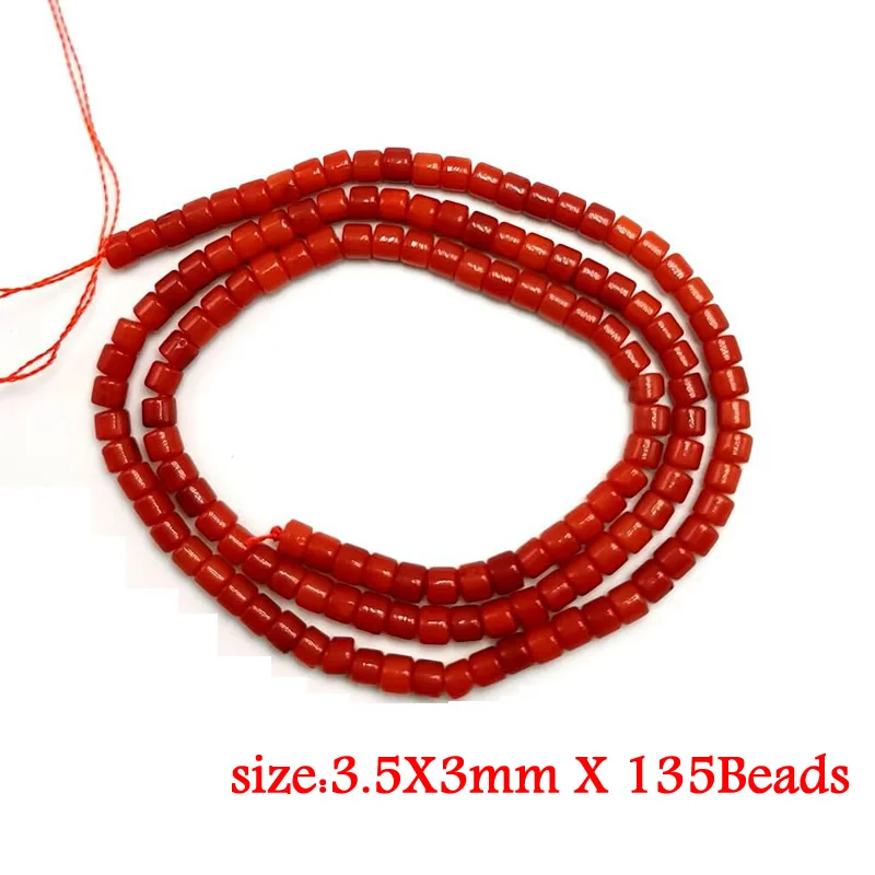 Natürliche Stein Rote Korallen Perlen Unregelmäßigkeit Geometrie Runde Quadratische Form Spacer Perlen Für Schmuck Machen DIY Armband Halskette – Detail 6