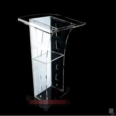 Podium speech stand Acrylic podium crystal podium bar KTV consultancy Taiwan welcome table conference podium