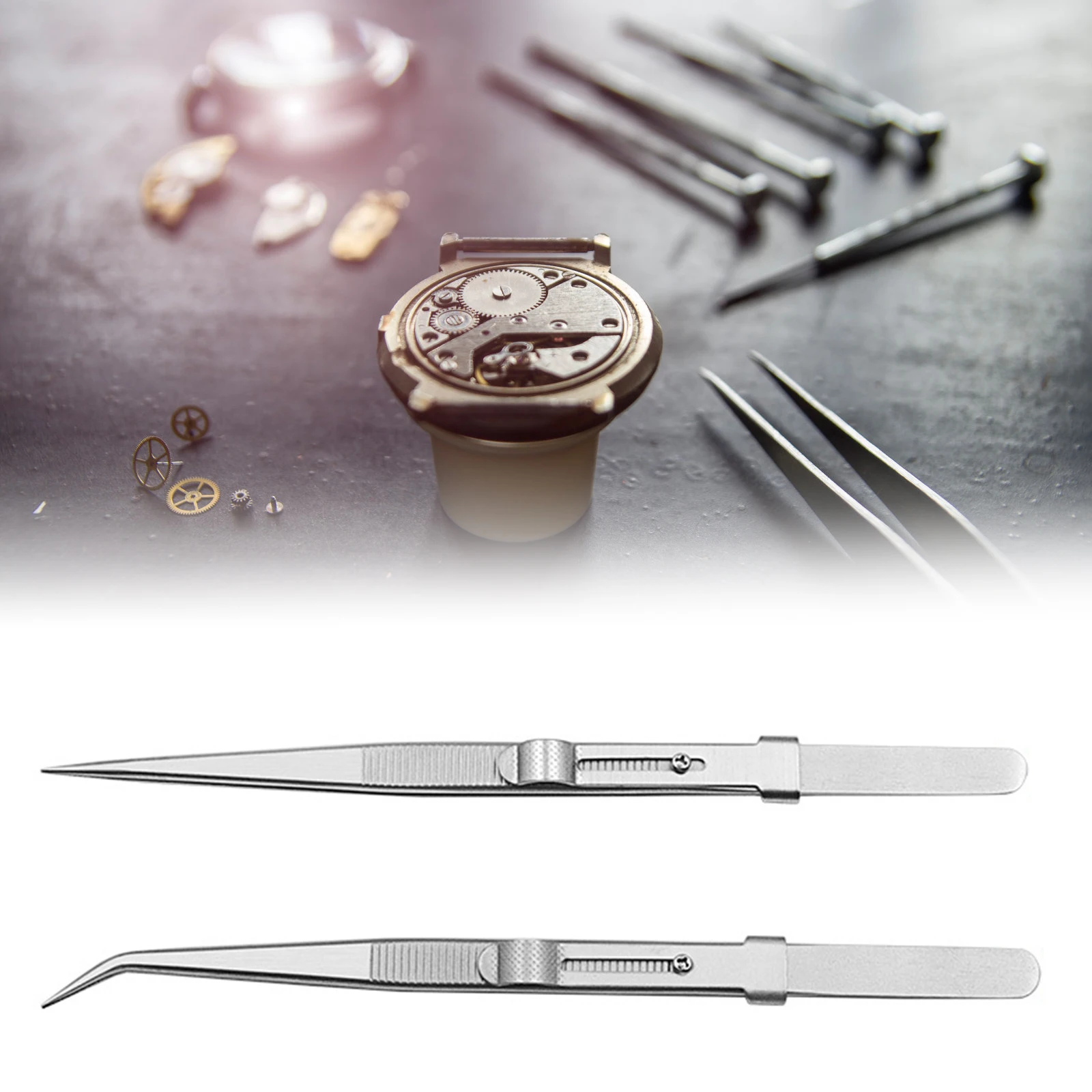 ปรับสแตนเลสสตีลคุณภาพสูงแหนบเครื่องประดับสำหรับ DIY เครื่องประดับอัญมณี Jeweler เครื่องประดับทำเครื่องมือ