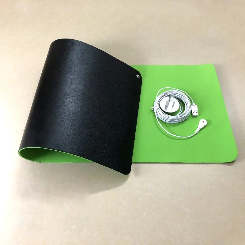EARTHING mouse pad Black Technology conductive Mat 26*68cm with 5meter grounding cord