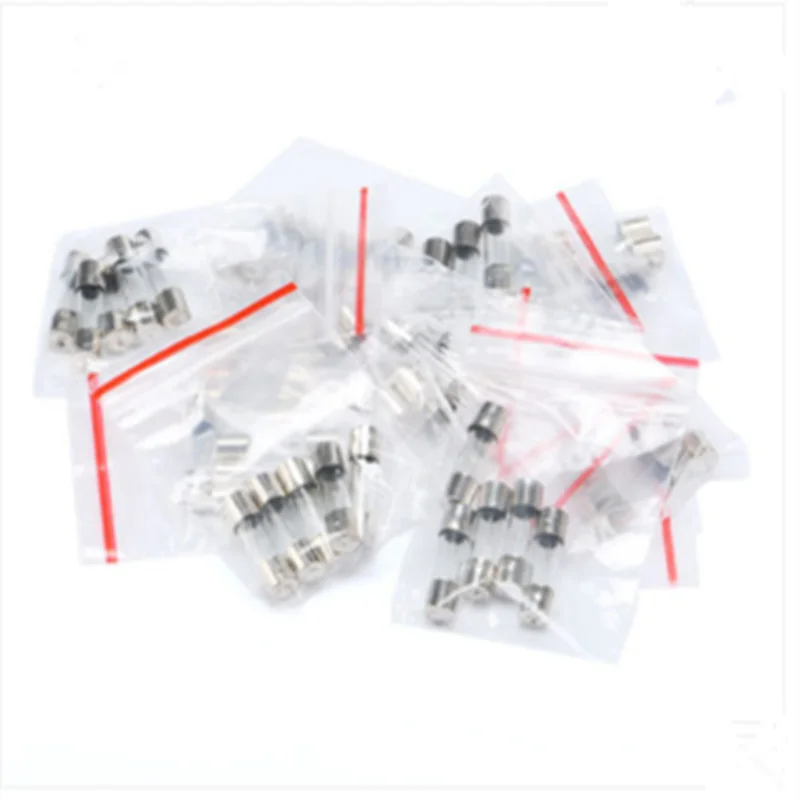 Häufig verwendet sicherung paket 5*20 6*30MM 250V sicherung 10 arten von häufig verwendeten daten (5 stücke jedes)