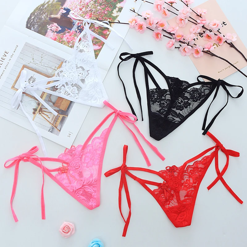 Women Lingerie G String Lace Underwear Femal Sexy T-back Thong Sheer Panties Japan Style Hot Sale Transparent Knickers 8011 - Image 5