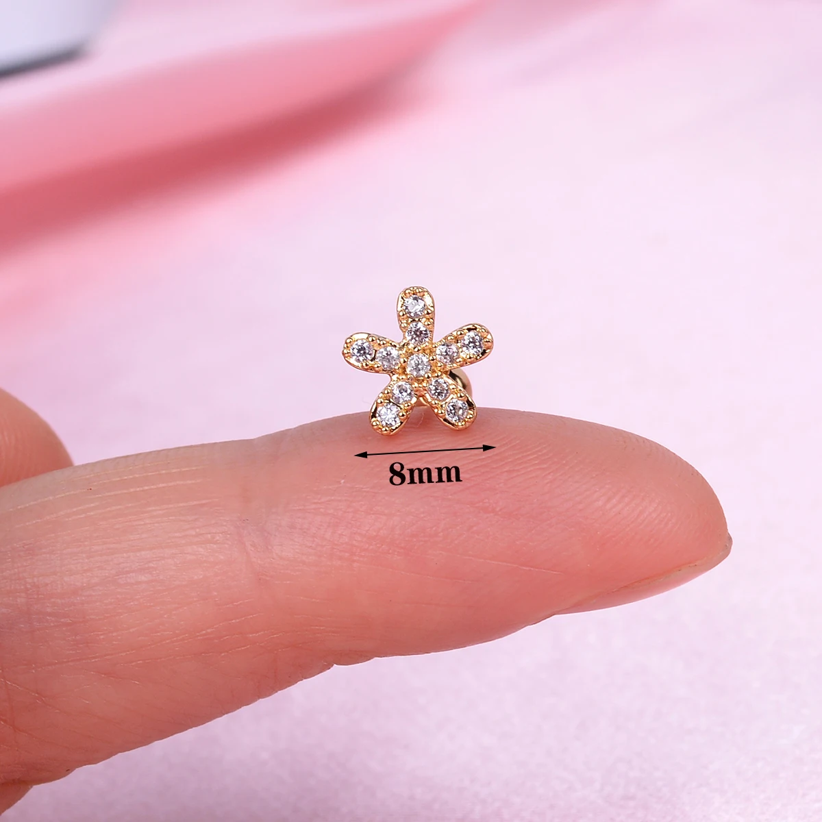 1 piece Small Bar Stud Earrings Mix Style Helix Screw Ball Ear Cartilage Piercing Studs Women Girl Cute Crystal CZ Body Jewelry