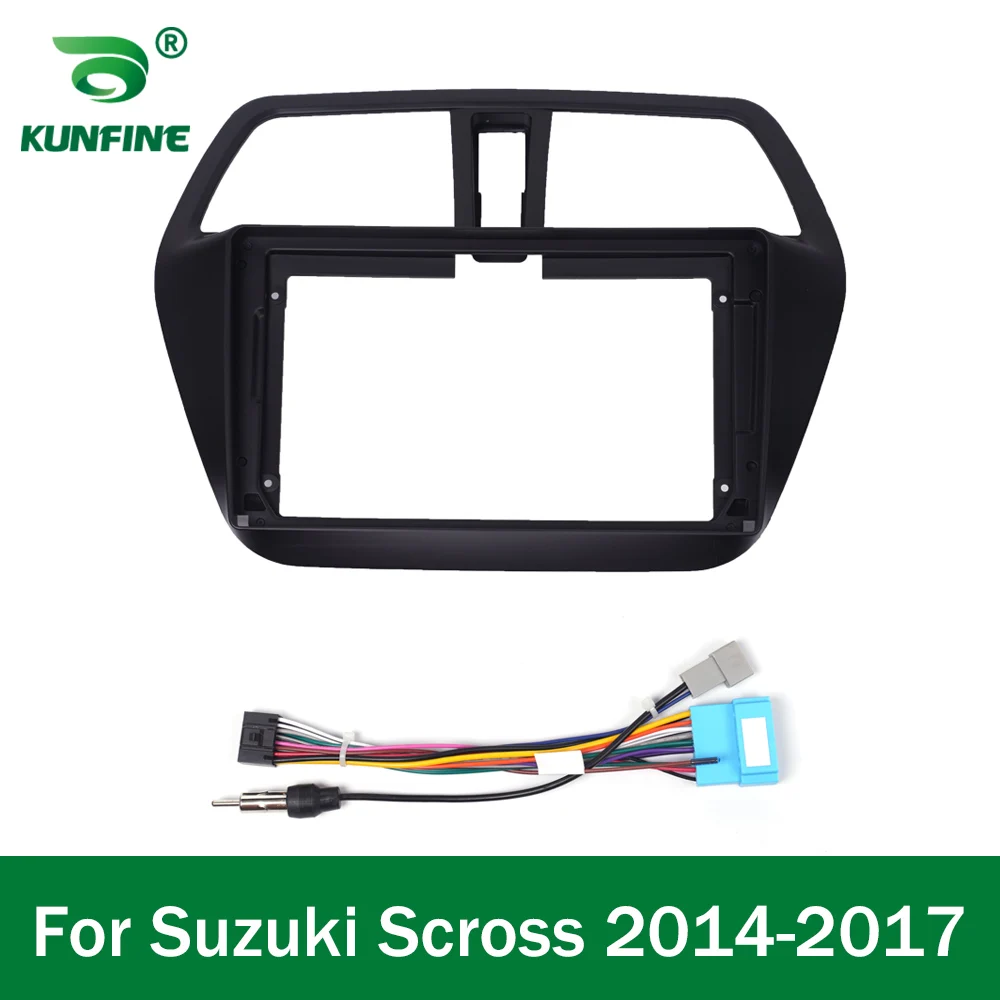 Car GPS Navigation Stereo For Suzuki Scross 2014 2015 2016 17 Radio Fascias Panel Frame Fit 2Din 9 inch In Dash headunit screen