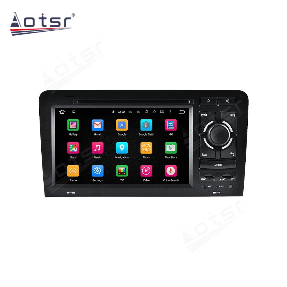 Carplay Multimedia Stereo Android 13 For Audi A3 2003 2004 2005 2006 2007 2008 2009 2010 2011 GPS Audio Radio Receiver Head Unit