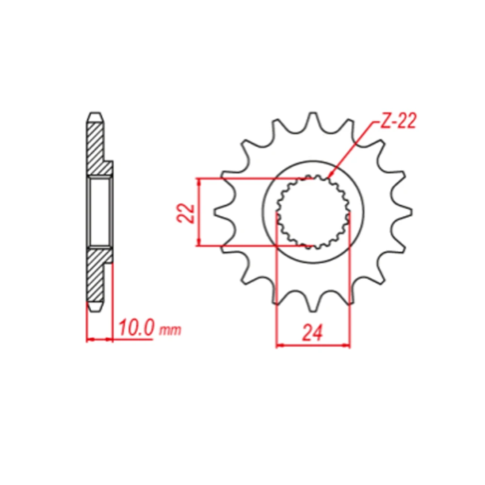 520 16T Motorcycle Front Sprocket Gear Wheel For Aprilia 125 AFI Replica 250 Tuareg Rally 650 Pegaso Cube Tucsany Tibet 16 tooth