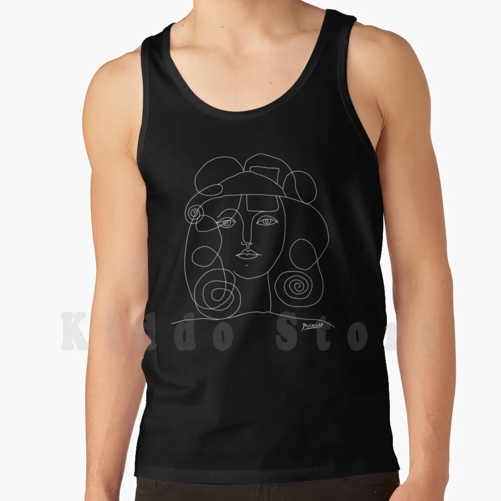 Picasso Sketch Line ''women'' Negative Tank Tops Vest Sleeveless Picasso Pablo Picasso Dogs Art Cubism Surrealism