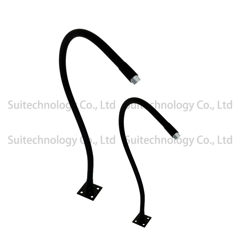 LED Gooseneck With Base Holder Dia10mm Dia12mm Clamp Table Lamp Spotlight Hose Twisted Universal Tube With Silicone Snake Tube