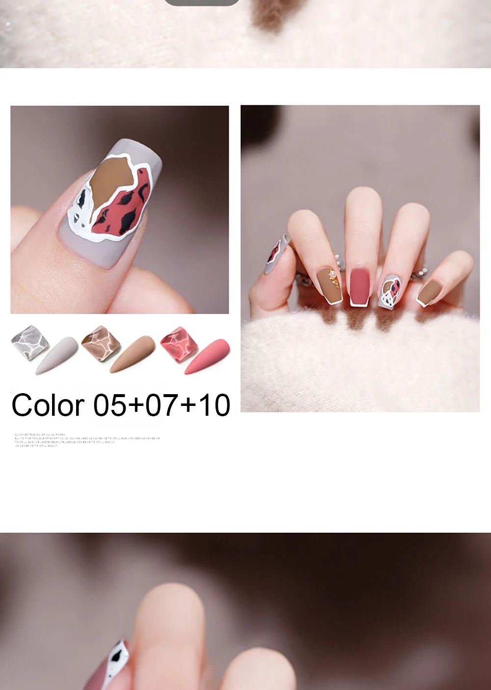 Vendeeni 18 Farben Sommer Gel-Nagellack Semi-Permanenter Bunter UV-Soak-Off Gel-Lack Reiner Farbgel-Lack für Nagelkunst – Detail 7
