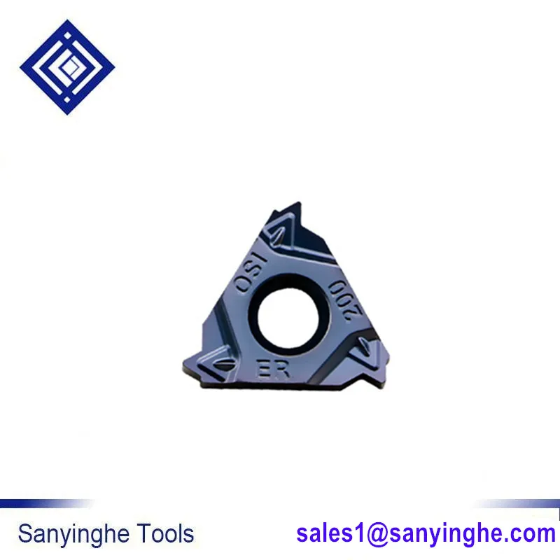 Shiping libero 16ER AG55 carburo di tungsteno Inserti di filettatura 55 Gradi Filettatura Esterna Consigli Indicizzabili Inserti per Tornio Holder SER