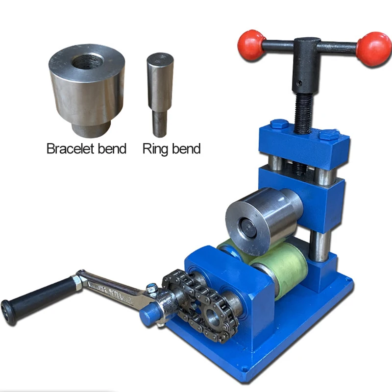 Multifunctional Hand Crank Ring Bracelet Tool One Machine Dual Purpose Roll Forming Machine Ring Bracelet Bending Machine