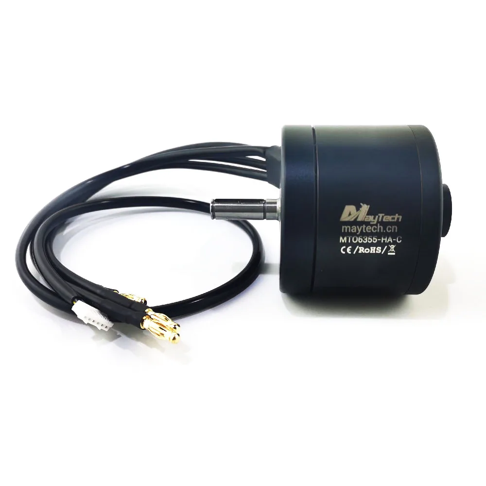 Maytech Mới Cong Nam Châm 6355 170KV Động Cơ Không Chổi Than Với Cảm Biến Hall Cho Robot Học Chống Lại E-Ván Trượt