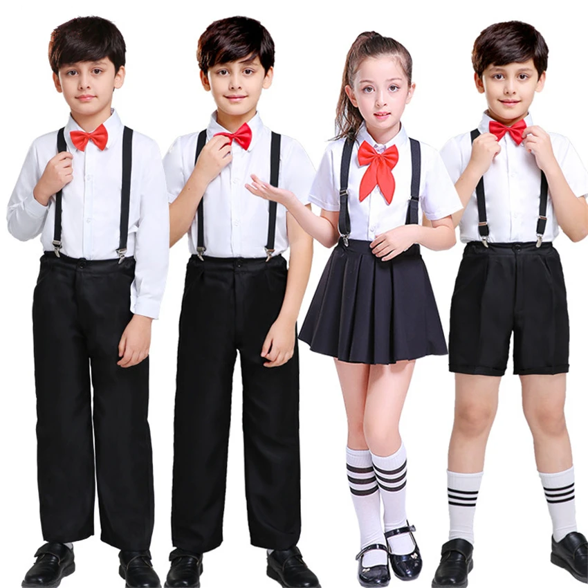 Children Japanese School Uniform Skirt for Gilrs College Chorus Stage Performance Clothing Student Korea Fashion Costumes