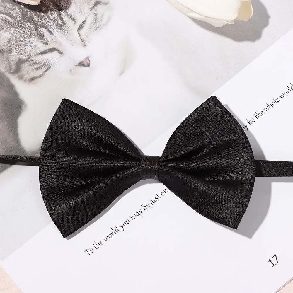 1 pz vari colori regolabile cane gatto a strisce fiocco collana per animali domestici Bowknot cravatta cane da compagnia collare per gatto accessori per toelettatura cani gatto