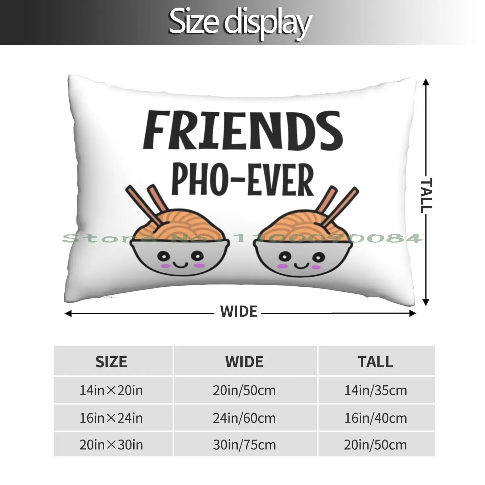 Friends Pho Ever Pillow Case 20x30 50*75 Sofa Bedroom Will Ferrell Zoolander Ron Get Hard Alex Trebek Mufasa Semi Pro Buddy The