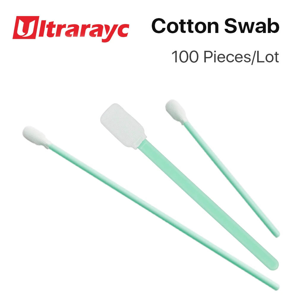 Ultrarayc-Coton-tige non tissé anti-poussière pour lentille de mise au point propre et fenêtres de protection, taille L, 100mm, 160mm, 100 pièces