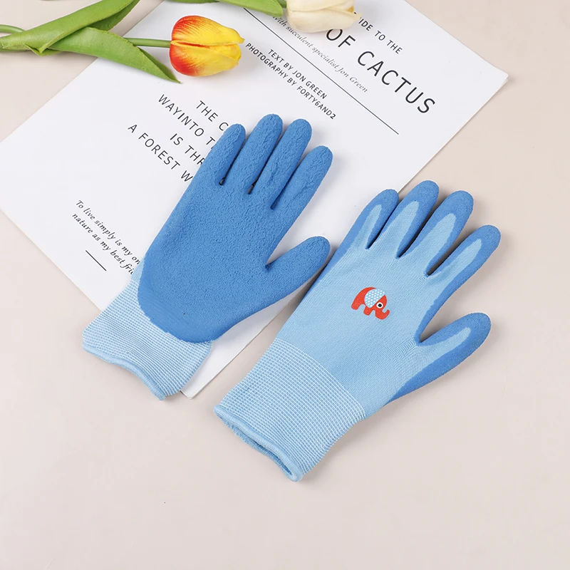 Kids Protective Gloves Gardening Tools Durable Waterproof Garden Gloves Anti Bite Cut Protector