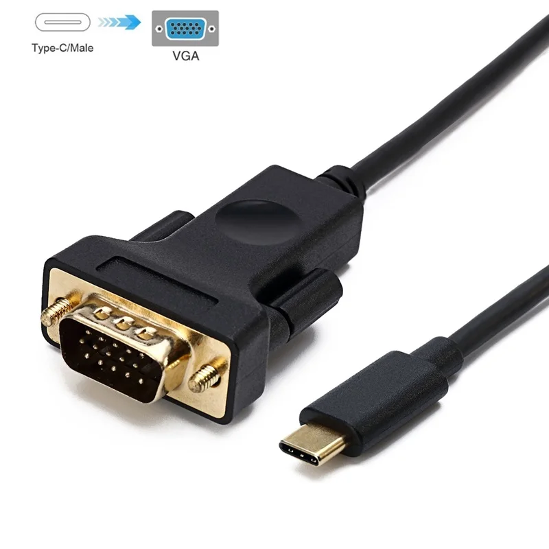 Thunerbolt3 port USB C zu VGA Adapter Kabel