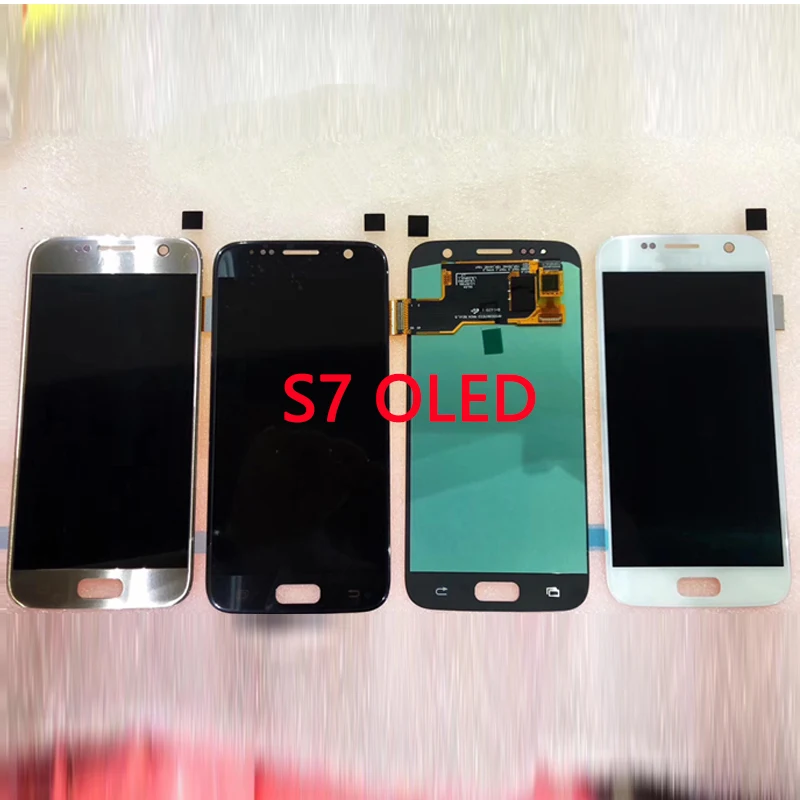 SUPER AMOLED LCD For Samsung  S7 LCD Display with Frame Touch Screen With Frame Digitizer S7 G930F G930A G930V Assembly