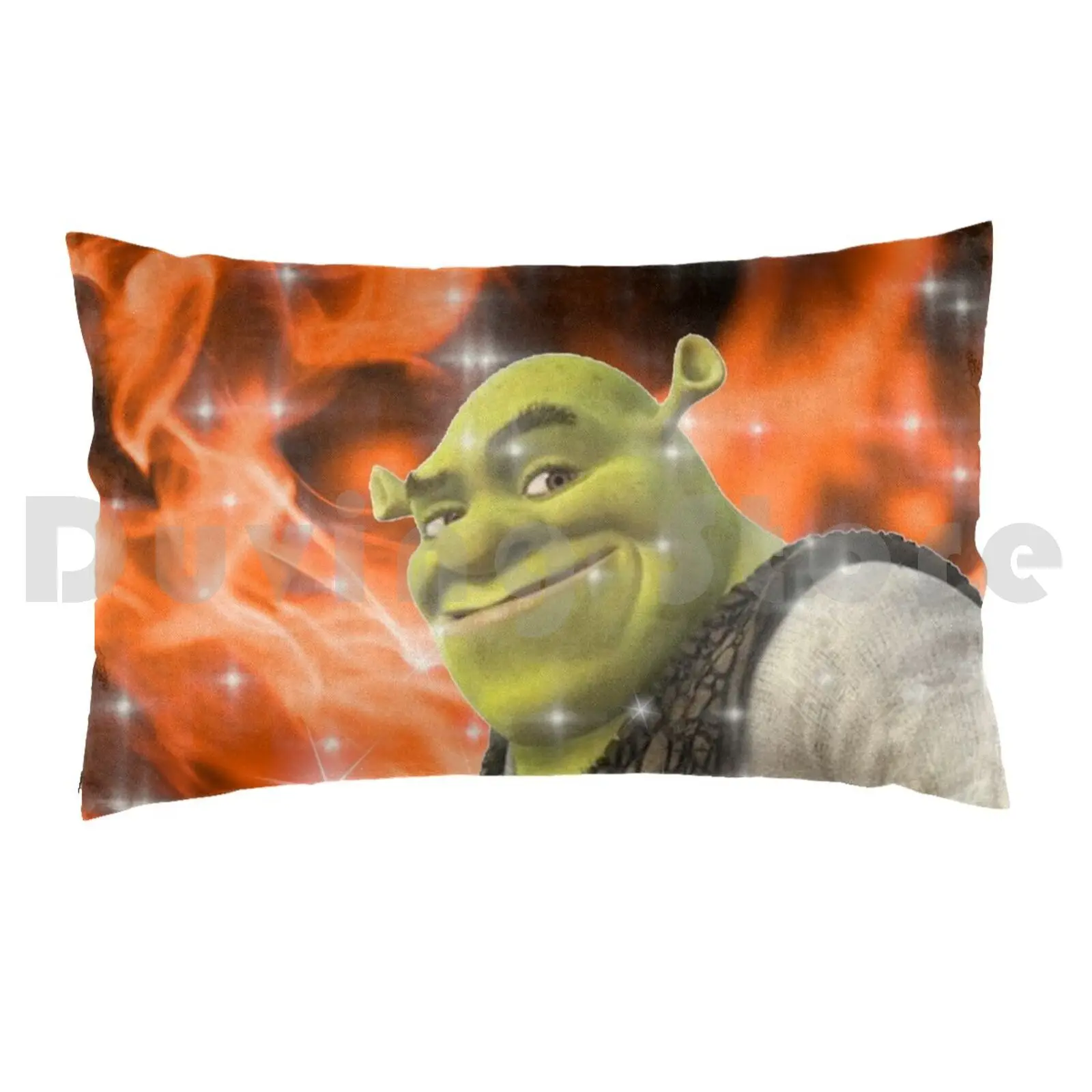 Fiery Shrek Fancam Pillow Case Printed 35x50 Shrek Fan Cam Shrek Fan Cam Pink Shrek Cute Shrek Daddy Daddy