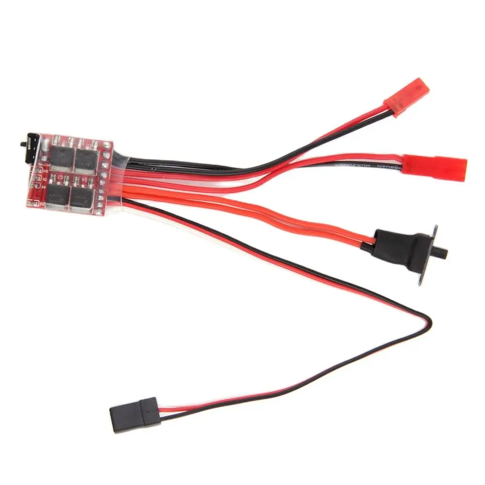 RC ESC 20A Brush Motor Speed Controller w/ Brake for RC Car Boat Tank 1/24 RC Crawler Axial SCX24 AXI90081 AXI00001 AXI00002