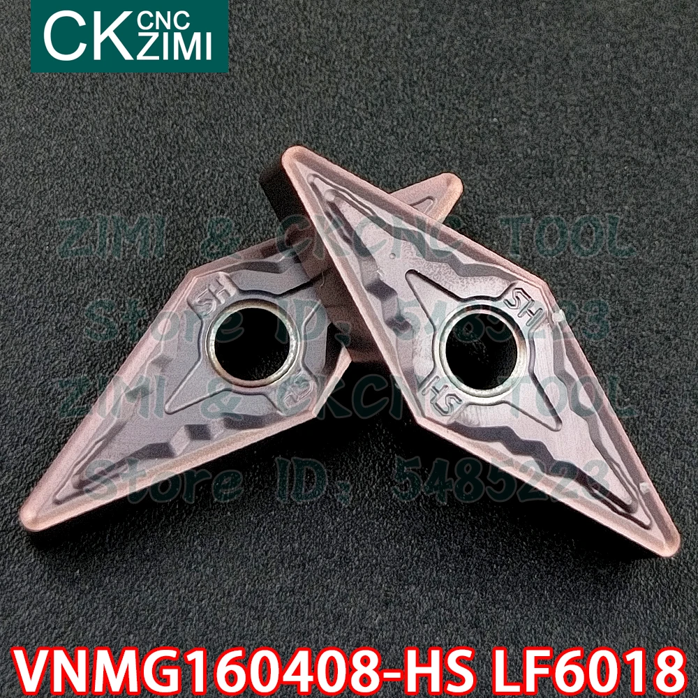 VNMG160408-HS LF6018 VNMG 160408 HS LF6018 كربيد إدراج الخارجية تحول إدراج أداة مخرطة معدنية باستخدام الحاسب الآلي أداة لالفولاذ المقاوم للصدأ