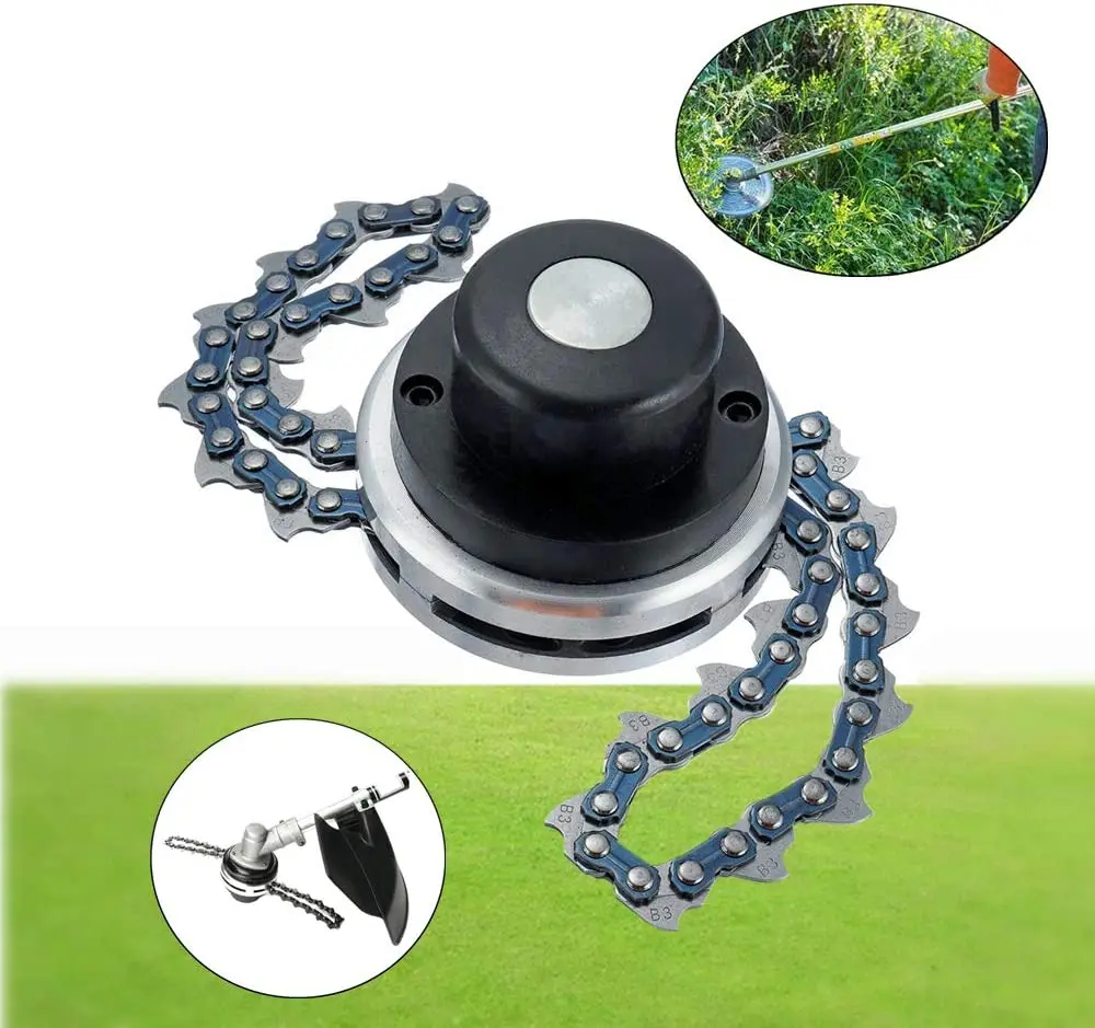 Universal Lawn Mower Chain Trimmer Head Chain Brushcutter for Trimmer Garden Grass Brush Cutter Tools Spare Parts