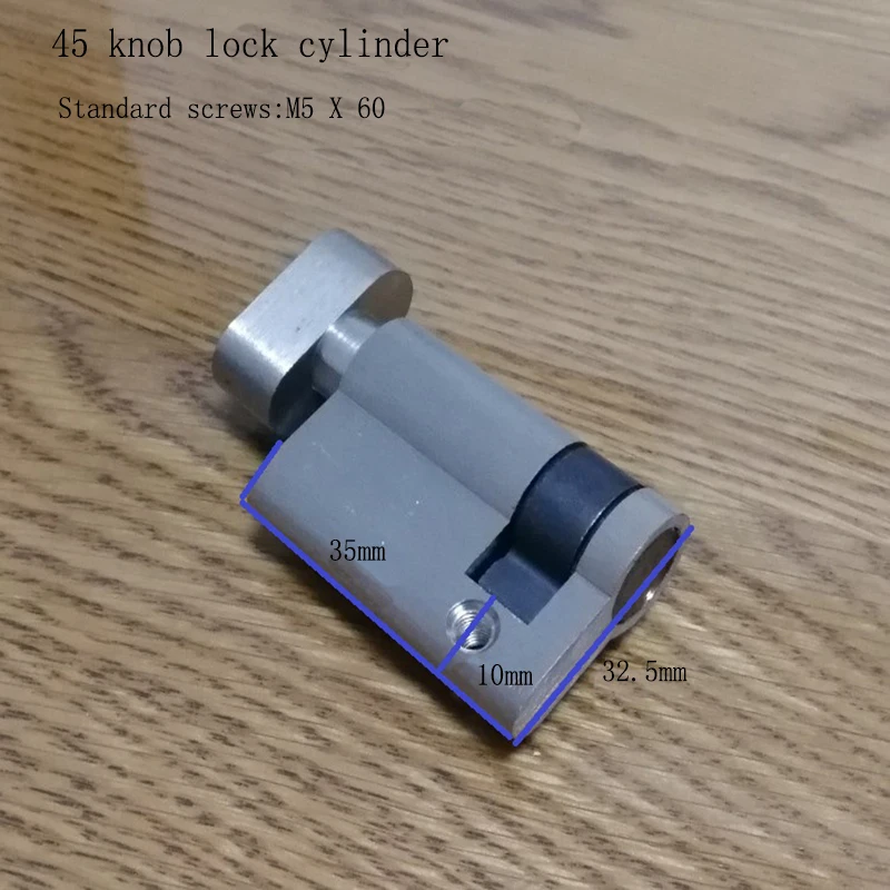 

Indoor door half lock cylinder 45MM access door concealed door universal open key short lock core