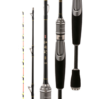 Raft Fishing Rod 55cm Half Titanium Tip Alloy 2 Sections Fishing Pole Offshore Boat Fishing Rod