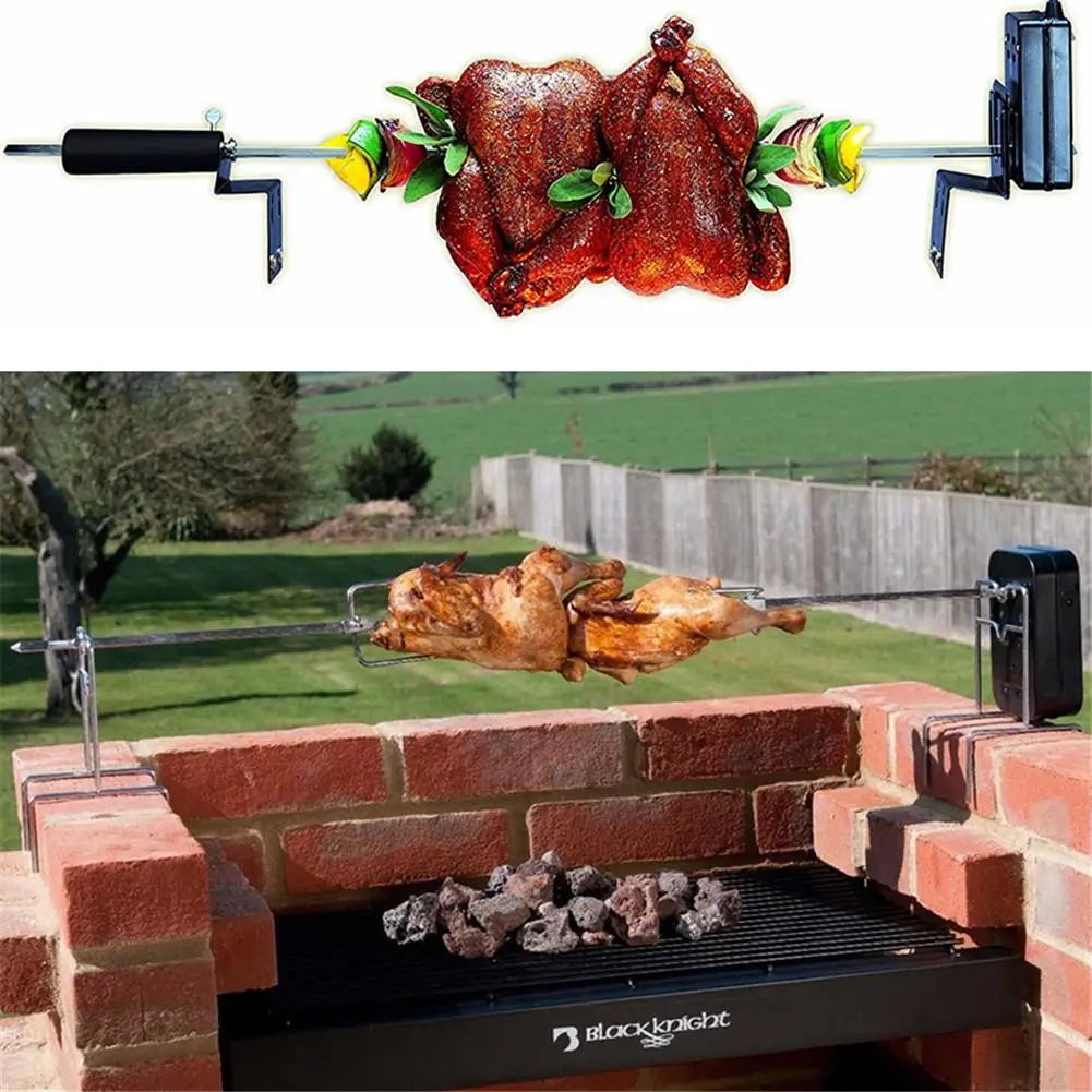 

Automatic BBQ Grill Rotisserie Electric BBQ Motor Metal Outdoor Spit Roaster Rod Charcoal Pig Chicken Beef Camping Cooking Tools