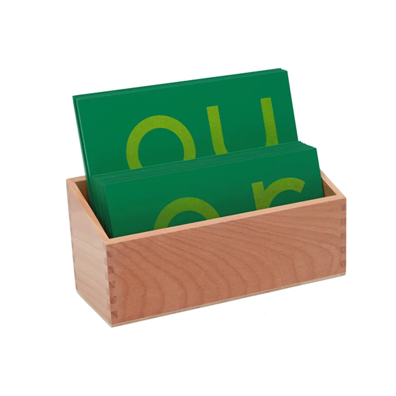 Sandpaper Double Letters Montessori Lower Case Alphabet Board Kids Language Learning Resources Early Childhood Education - view 4