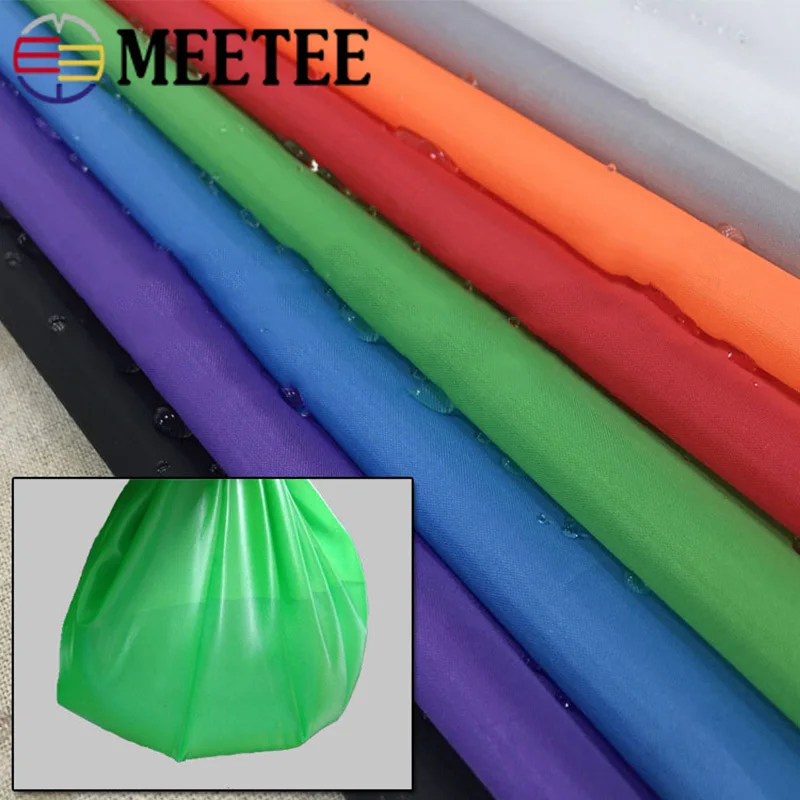 

Meetee 100/200X150cm 63D TPU Film Waterproof Fabric Machine Washable Bag Urine Pad Sewing Polyester Fabrics DIY Apron Materials