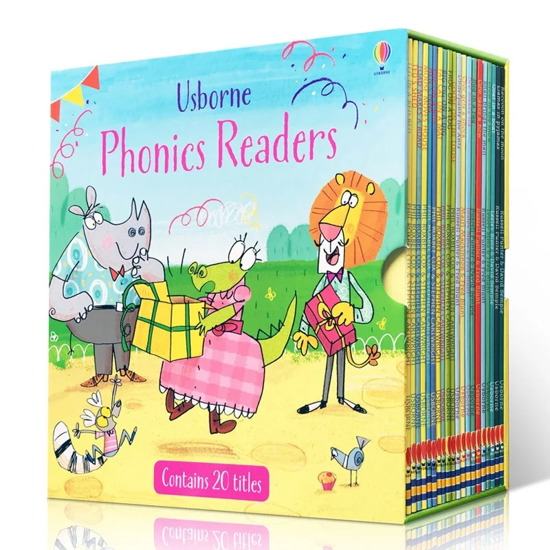 20 Books Box Set Usborne Phonics Readers English Book P Child Kids Early Education Word Sentence Learning book Age 0-3